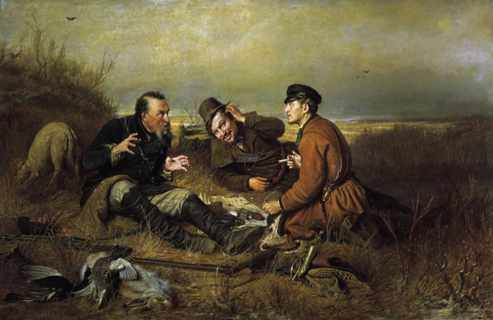 Василий Перов. Охотники на привале. 1871.