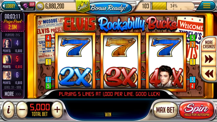 Скрин из игры Vegas Downtown Slots, признанной лучшей по версии Facebook в 2015 году.