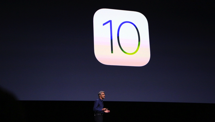 Презентация iOS 10 в ходе конференции WWDC 2016.