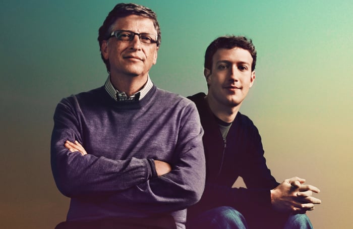 Билл Гейтс и Марк Цукерберг. Фото: Wired