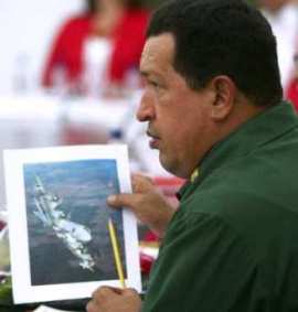 Уго чавес выбирает место для прокладки кабеля