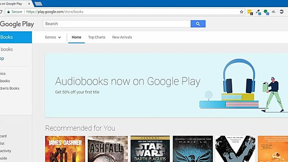 Google «проговорилась» о появлении раздела аудиокниг в Play Store 