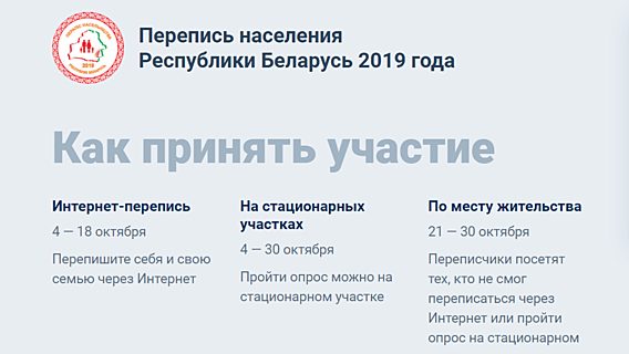 Белорусы «повалили» сайты для переписи населения 