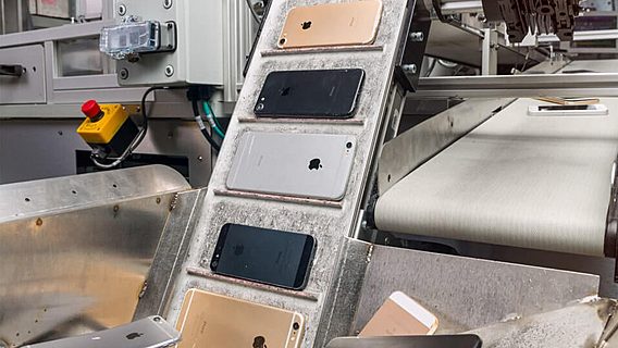 Фотофакт: «уничтожитель iPhone» от Apple способен разбирать до 200 смартфонов в час 