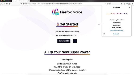 Mozilla тестирует систему голосового управления Firefox Voice 