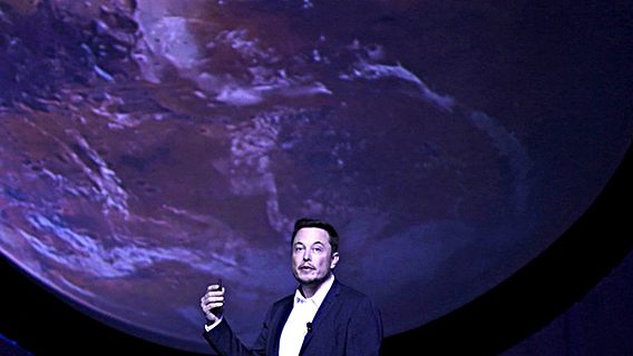 Маск показал пилотируемый полёт на Марс (видео) 