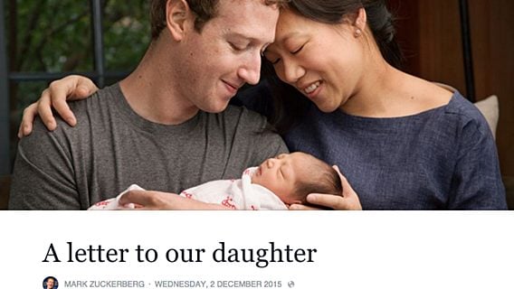 Цукерберг отдаcт 99 процентов акций Facebook в честь рождения дочери 
