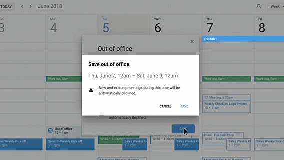 В календарь от Google добавили «отпускные» функции 