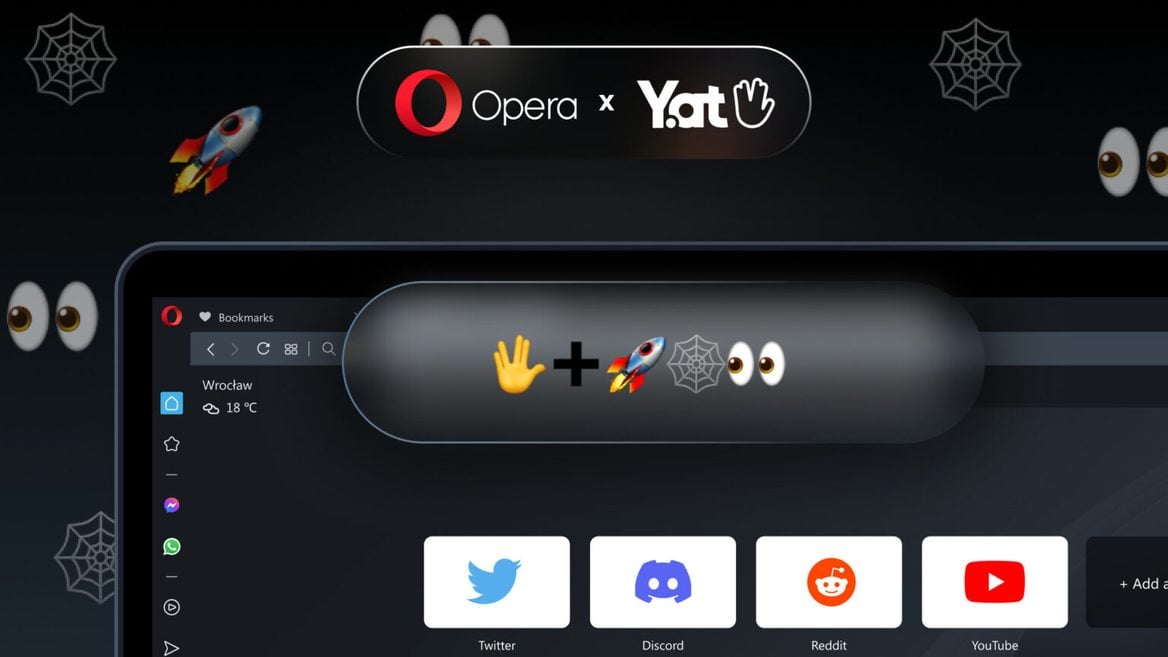 Opera теперь поддерживает веб-адреса состоящие только из эмодзи