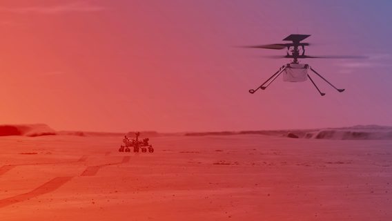 NASA: первый полёт вертолёта на Марсе состоялся