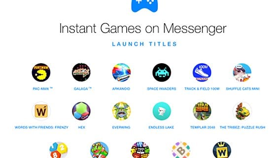 Facebook добавит игры в Messenger и новостную ленту 
