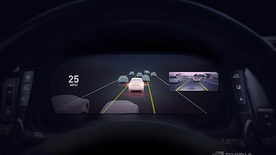 Nvidia представила систему Drive AutoPilot с функциями помощи водителю 