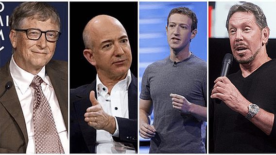 Гейтс, Безос и Цукерберг — в пятёрке богатейших людей мира 